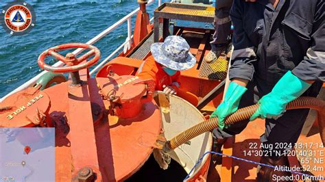 PCG: Over 900K liters collected in MTKR Terranova oil siphoning .